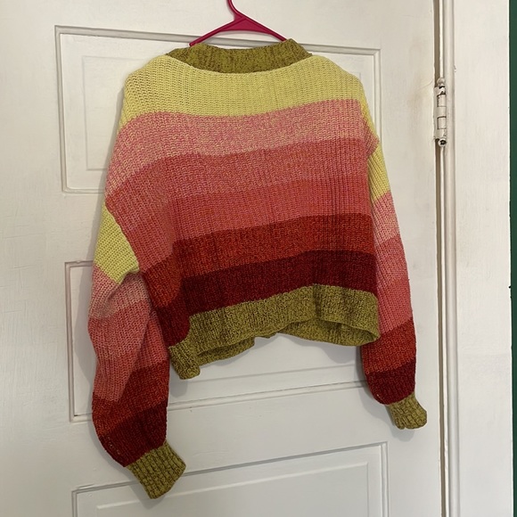 colorful cropped cardigan - Picture 4 of 6